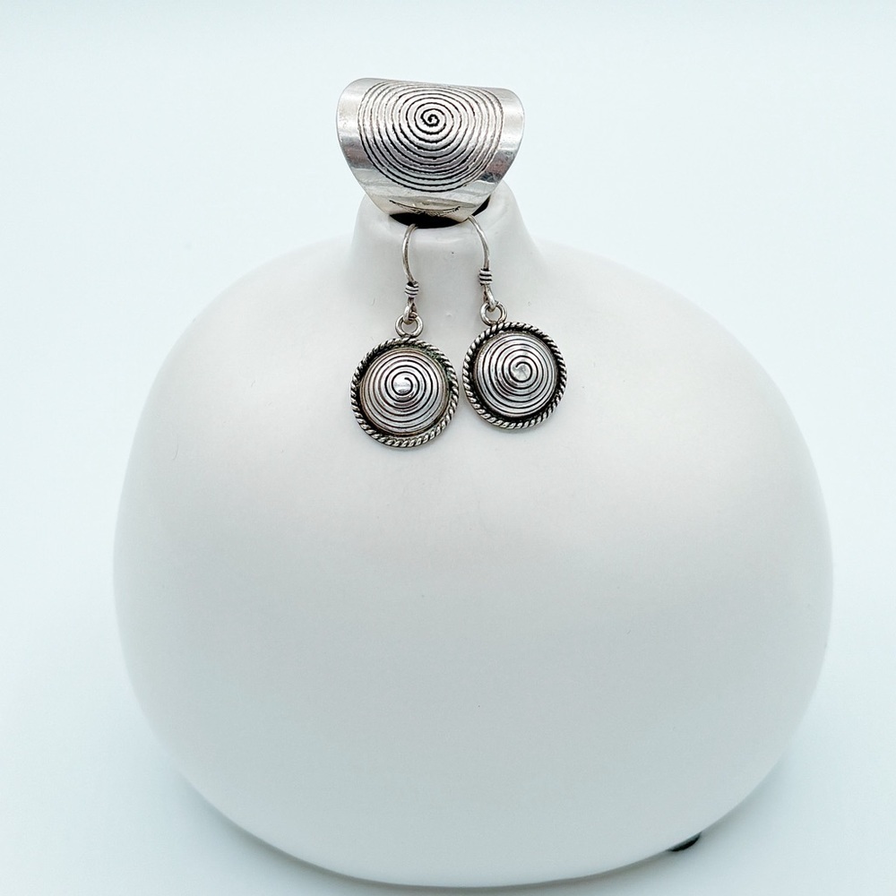 Sterling Silver ring and earrings set